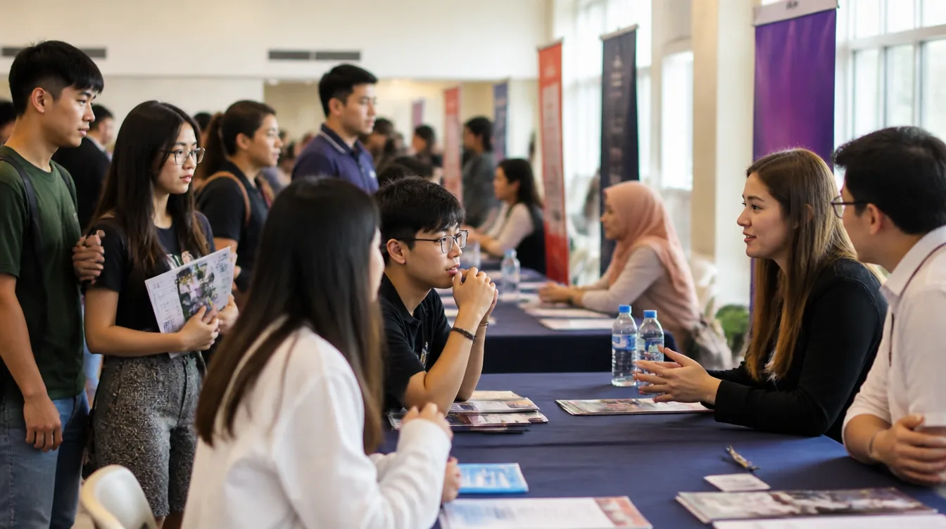 University fair on campus