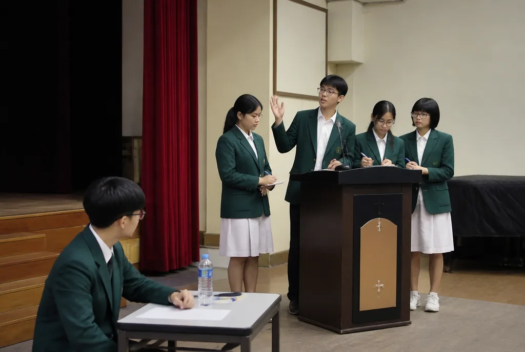 Lian Hwa’s team during the quarter-final.