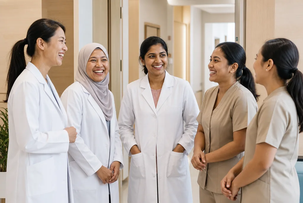 Klinik Avelia doctors and therapists at the Pulau Tikus clinic