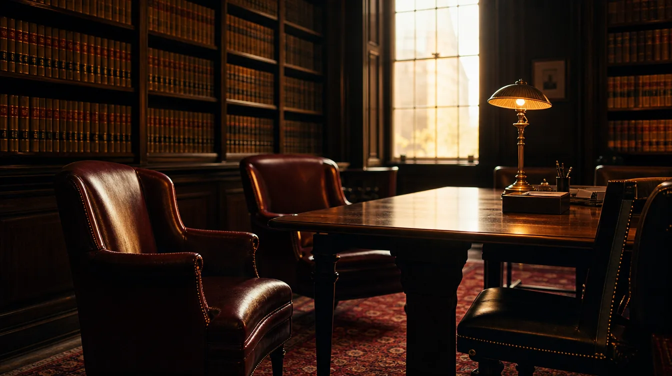 The book-lined chambers of Cheah Menon in Kuala Lumpur