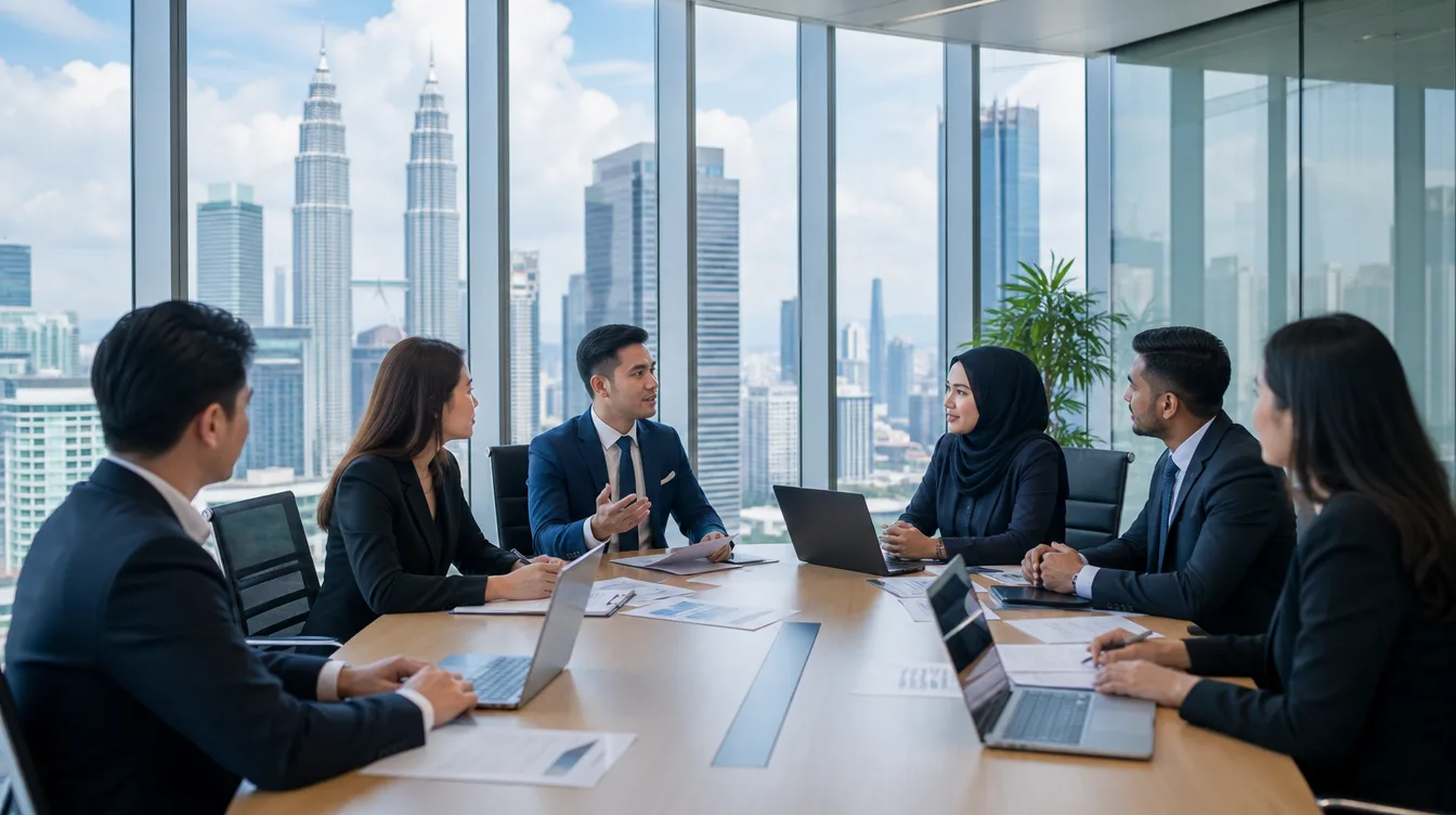 A bright modern boardroom at Chong Zaki & Raj