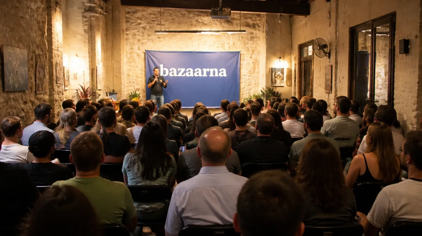 A Bazaarna seller meet-up in Mar Mikhael