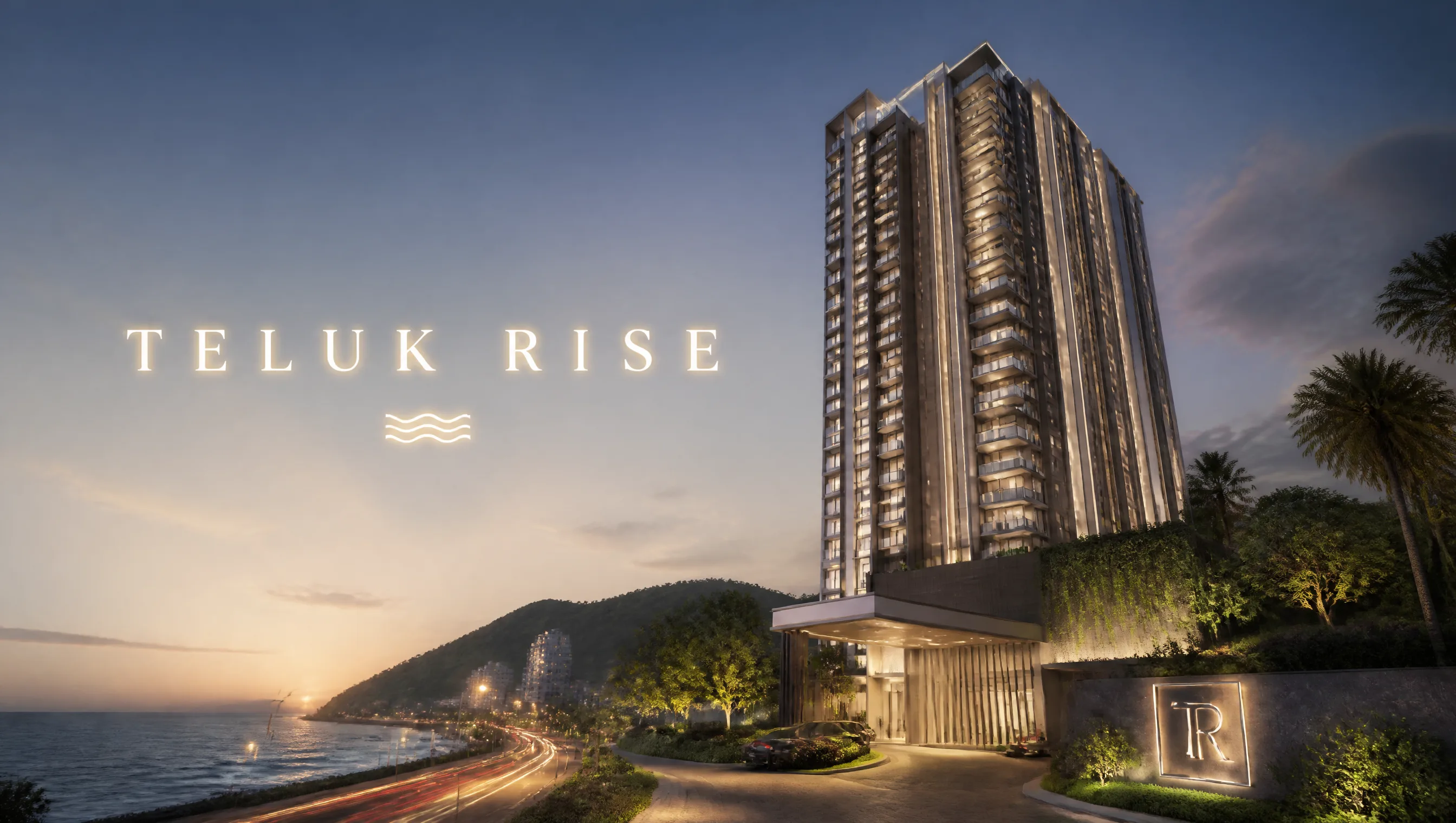 Teluk Rise — a new hillside seafront development above the Batu Ferringhi coast