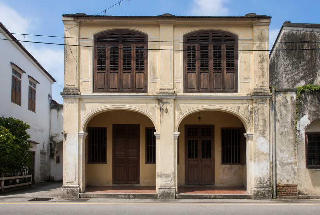 Heritage shophouse in Lebuh Acheh, George Town (UNESCO core zone)