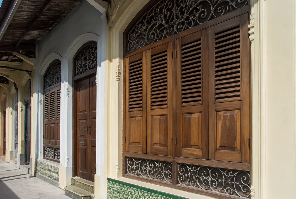 Shutter detail, Heritage shophouse