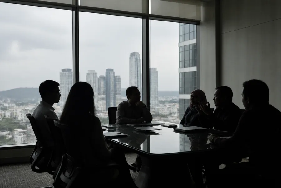 A negotiation role-play at Sanjung Academy