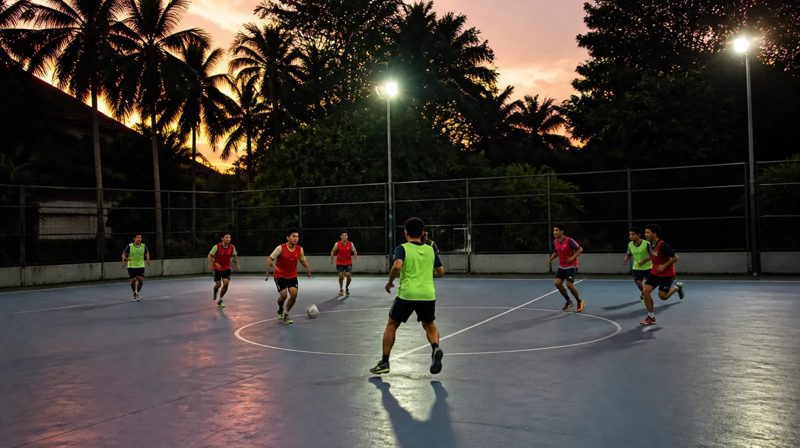 Inter-branch futsal, Thursday nights, Kepong court