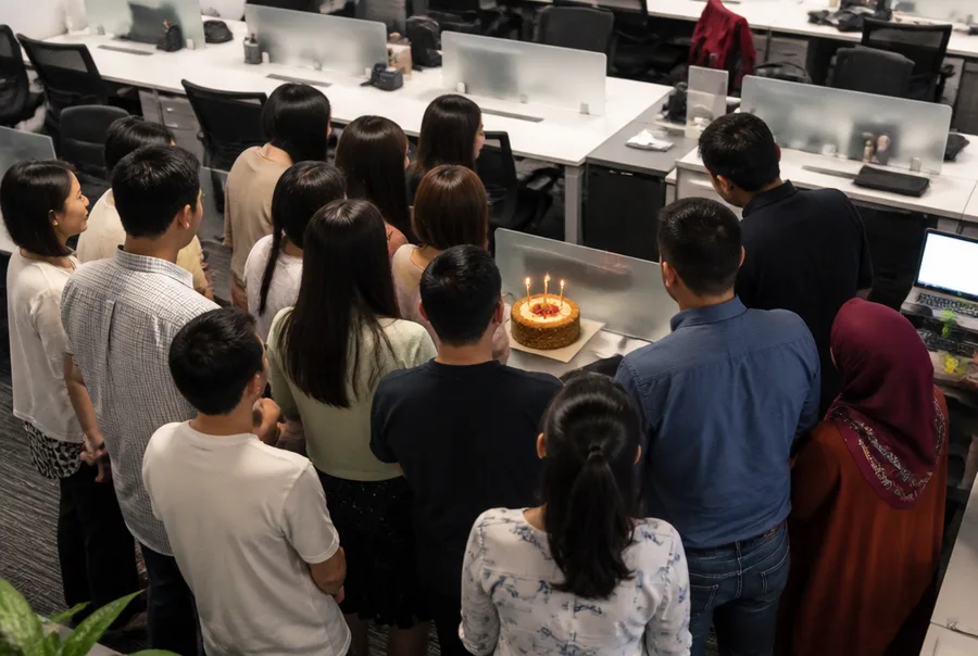 Monthly birthdays, whoever closes the biggest deal buys the cake
