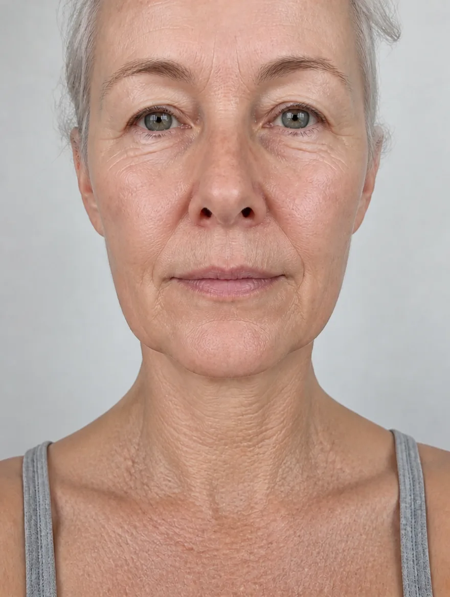 Carol M. before, my neck caught up with my face