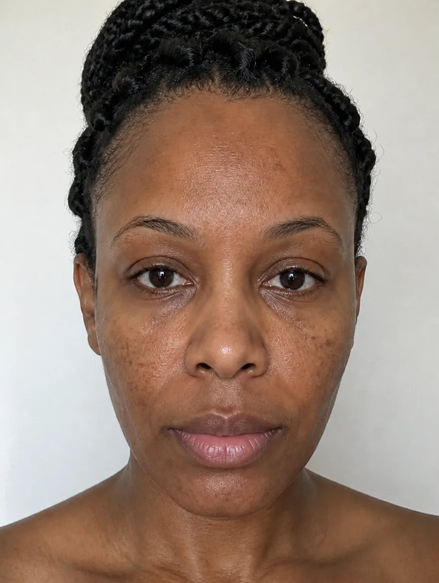 Tasha B. before, old marks are fading