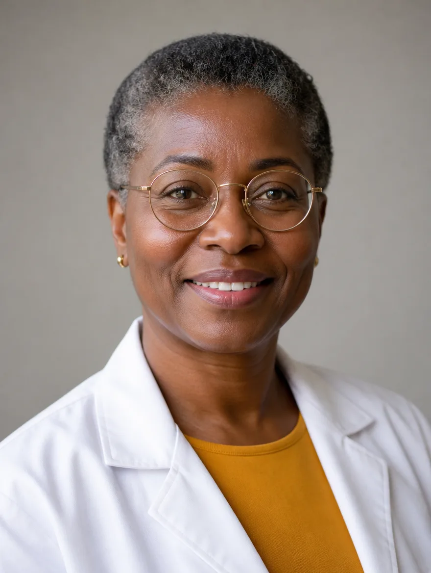 Dr. Amara Okafor, Board-certified dermatologist