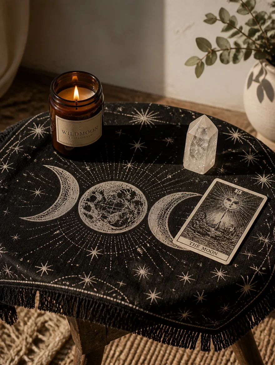Triple Moon Altar Cloth, image 2