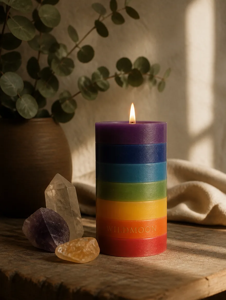 Seven Layer Chakra Candle, image 2
