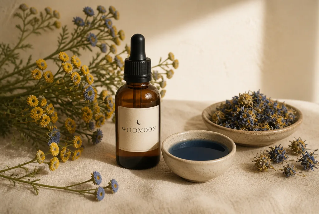 Why blue tansy oil is blue