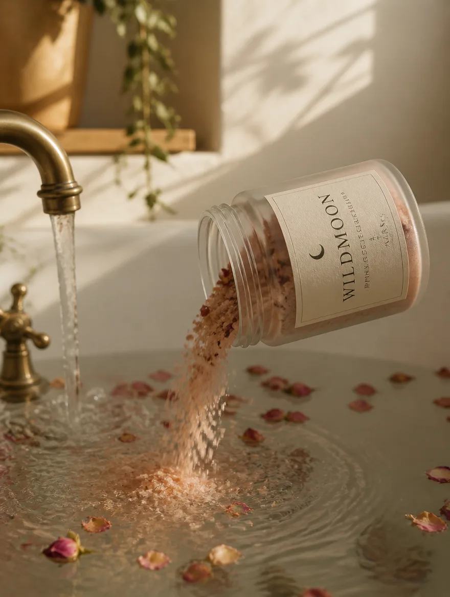 Full Moon Rose Clay Bath Soak, image 2