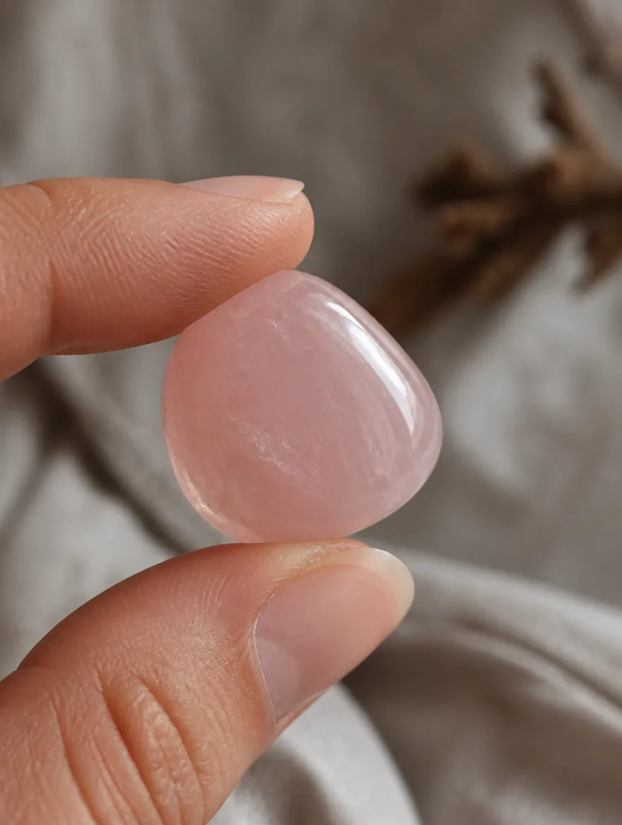 Rose Quartz Tumbled Stone, image 2