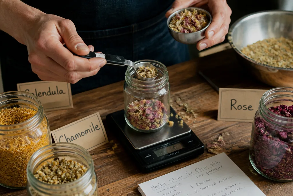 Herbal tea blending
