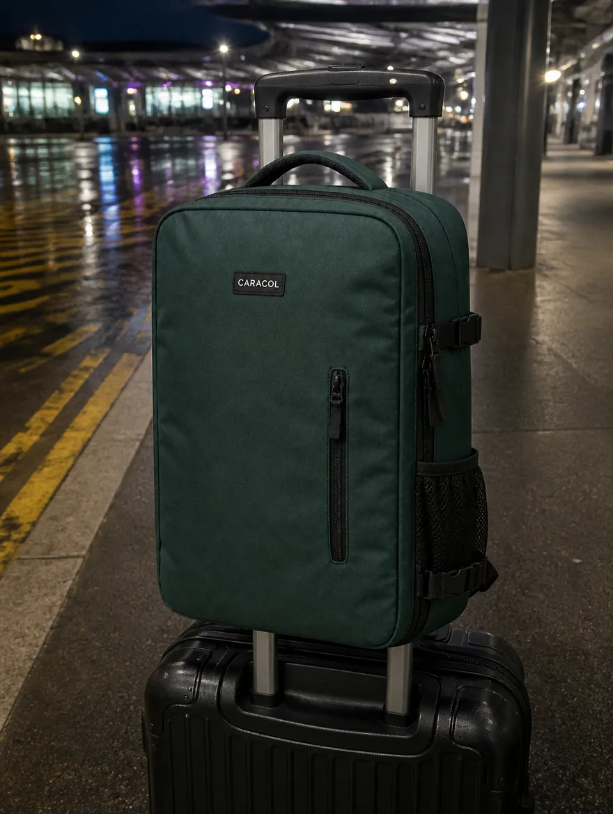 Customer photo: Rides on my suitcase all week