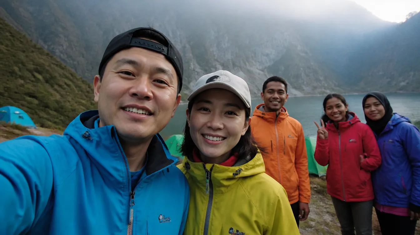 Crater lake camp