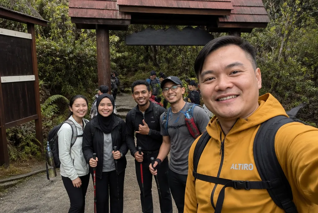 Starting at Timpohon Gate