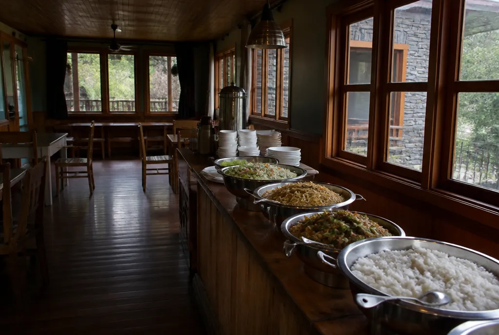 Buffet dining hall
