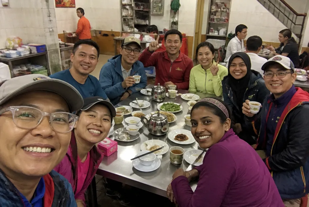 Dinner with the group