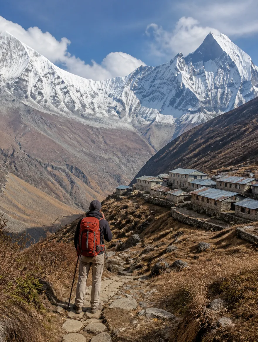 Annapurna Base Camp Trek on the trail