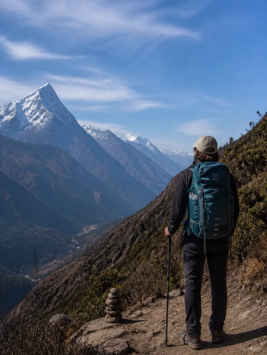 Everest Base Camp Trek on the trail
