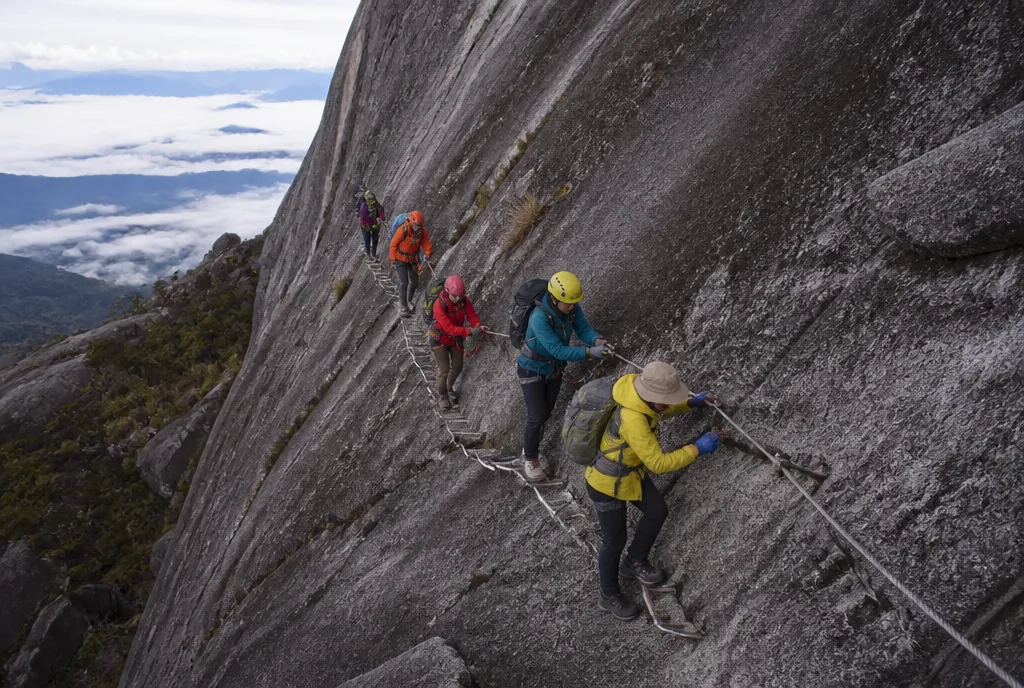 The cliff-face route