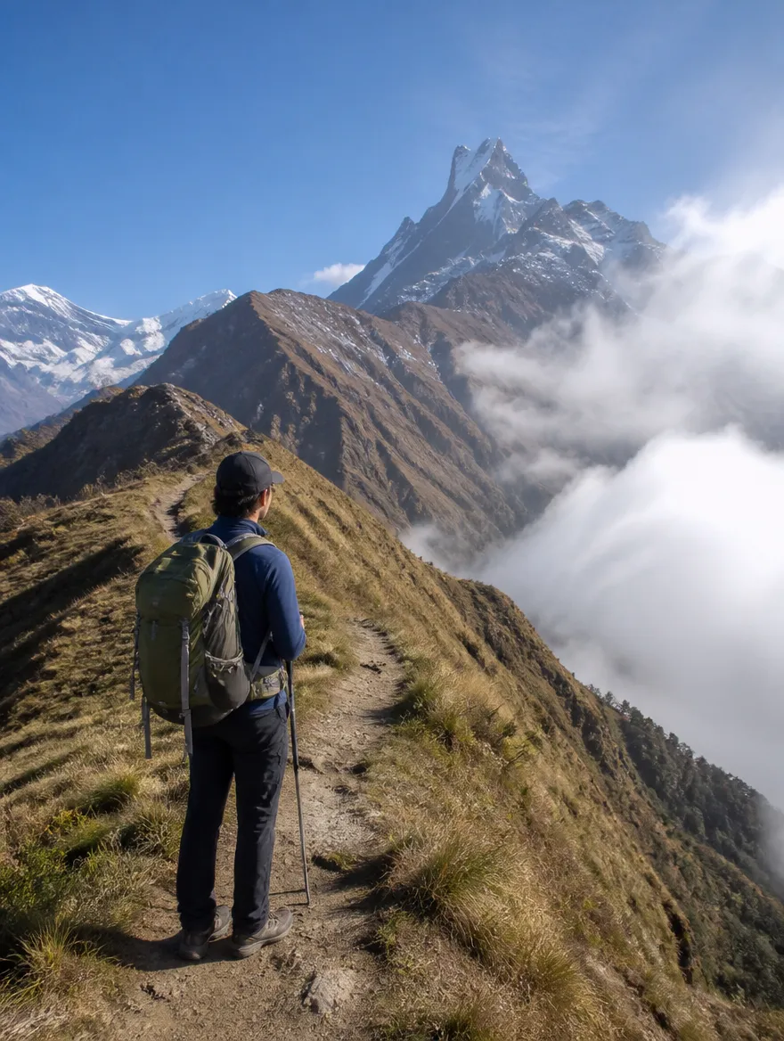 Mardi Himal Trek on the trail