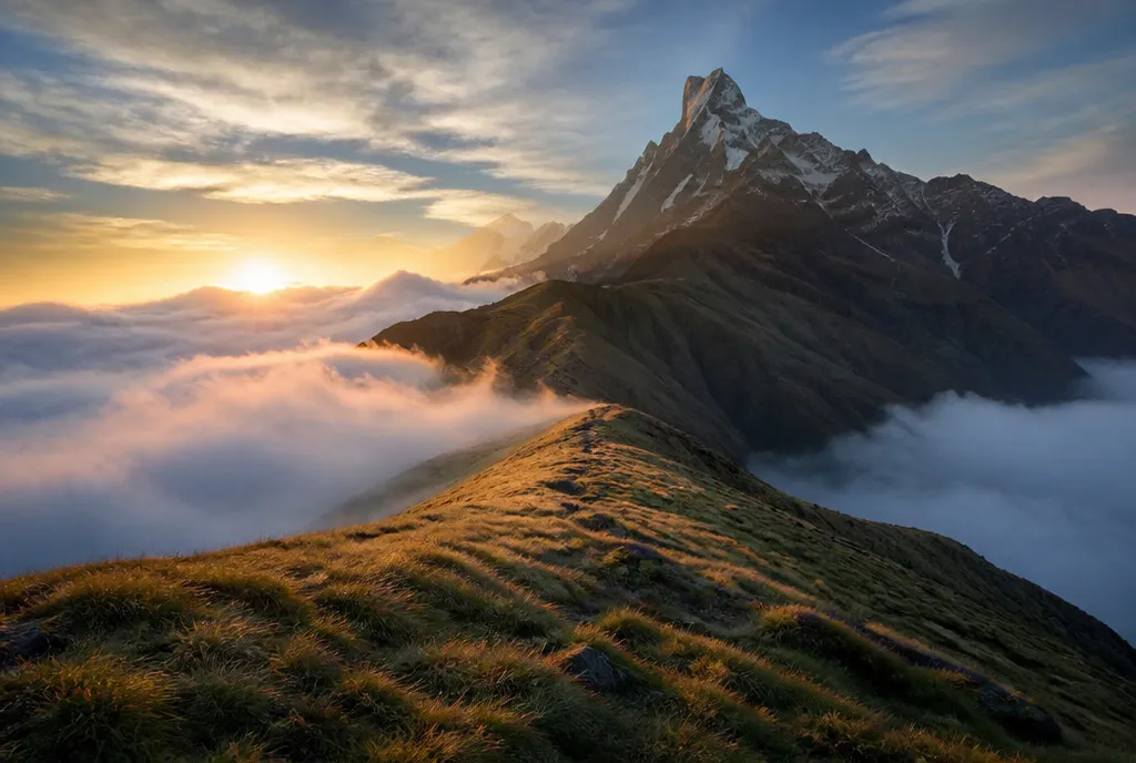 Sunset at high camp