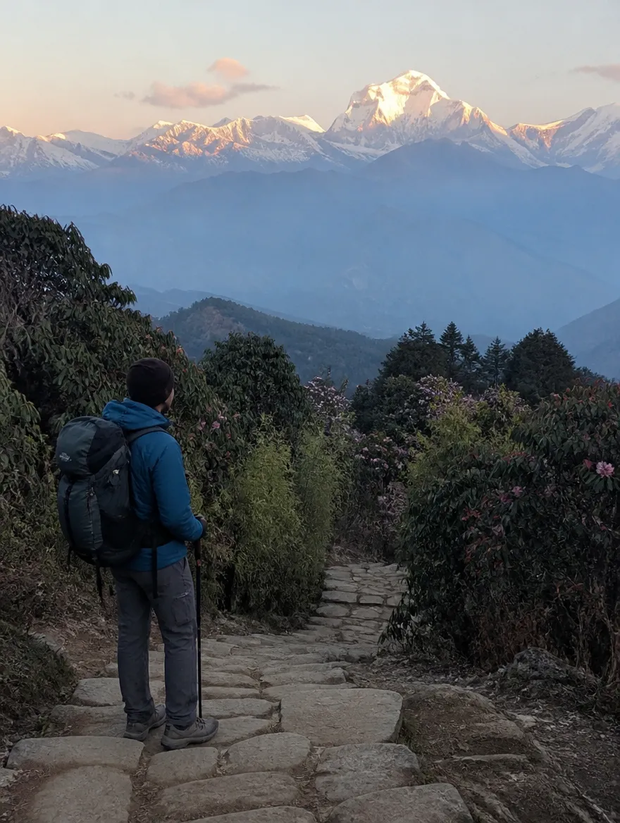 Poon Hill + Annapurna Base Camp Trek on the trail