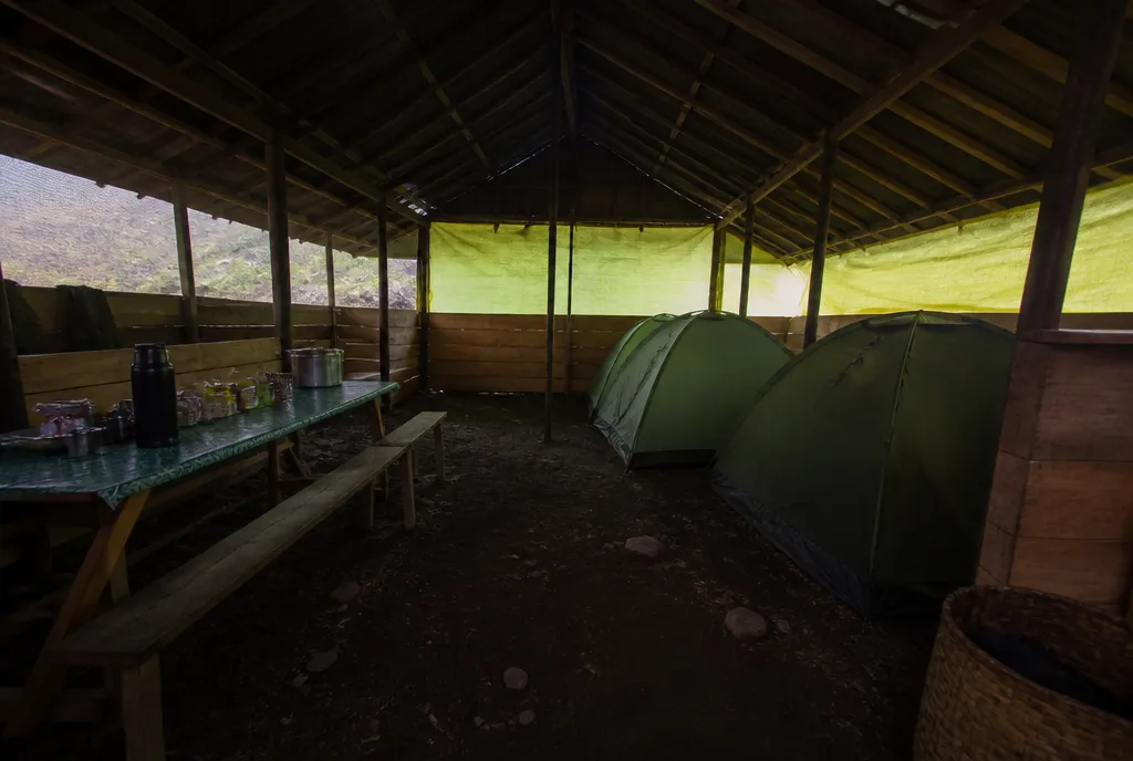 Crater rim camp