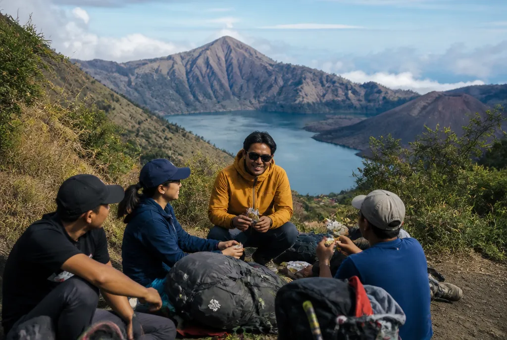 Mount Rinjani Main + Second Summit trail break