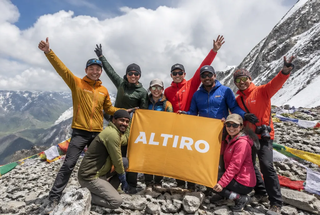 On Siguniang Dafeng Summit, Sichuan with Altiro