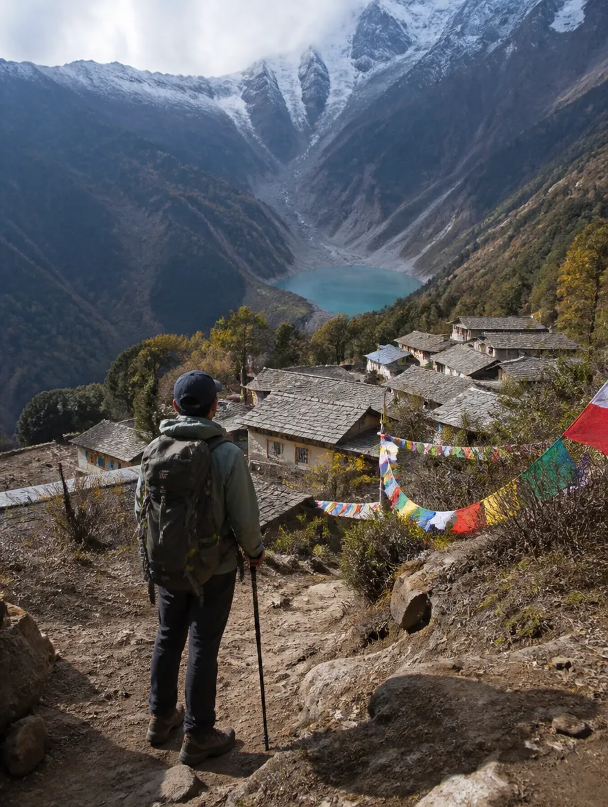Yubeng Village Trek, Yunnan on the trail