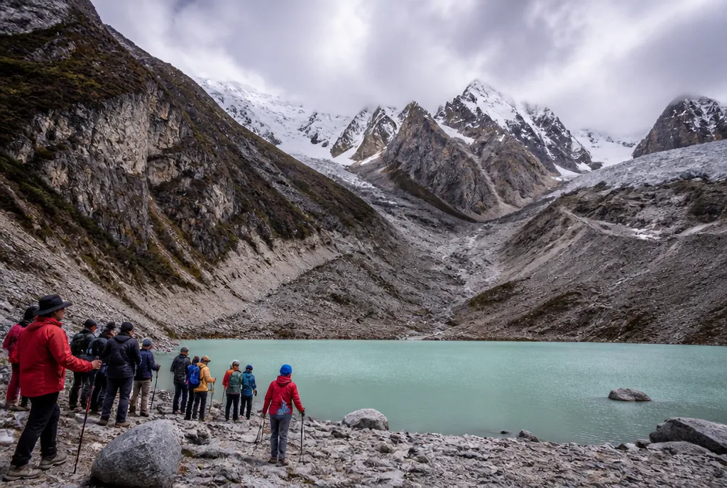 The glacier lake