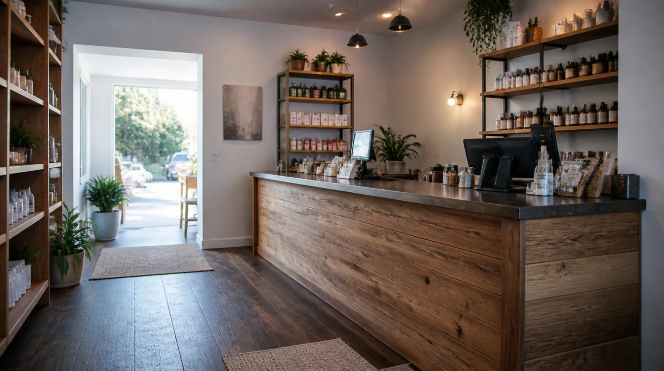 Inside a small local businesses business
