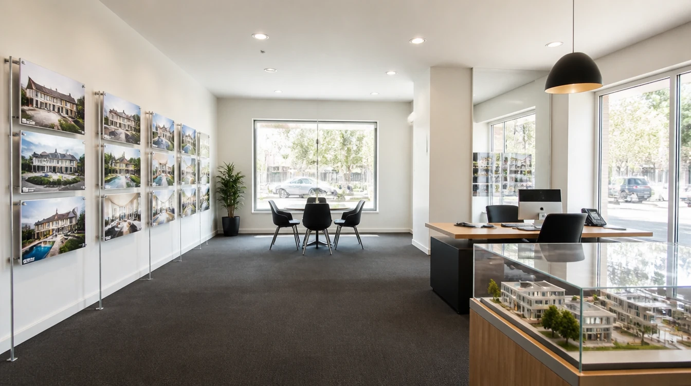 Inside a real estate agents business