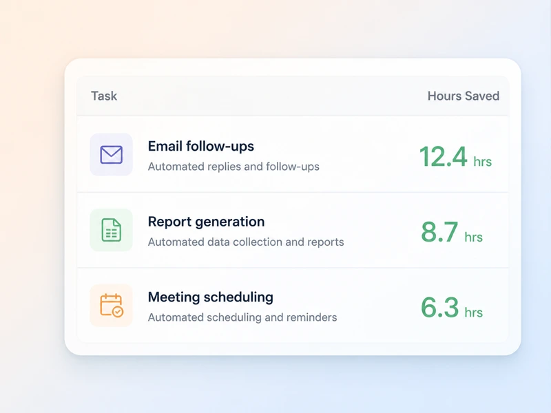Automation Savings Calculator result panel