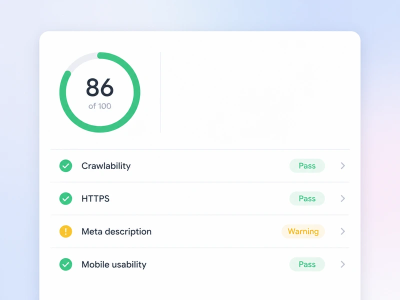 Website Health Checker result panel