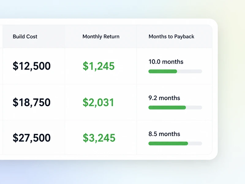 Website ROI Calculator result panel