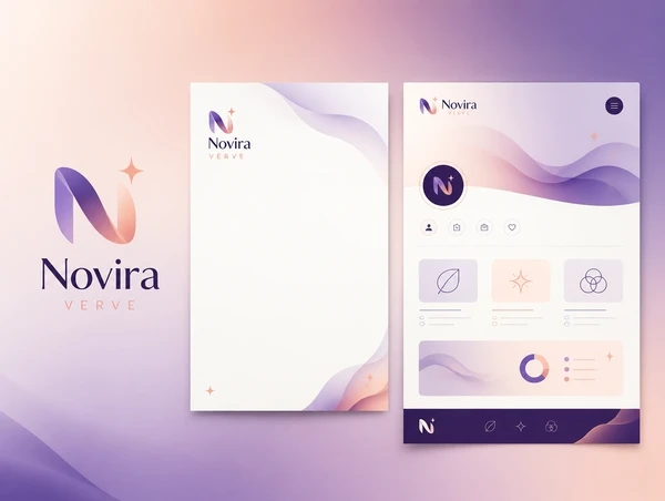 A logo, a matching letterhead and a profile page all in one identity