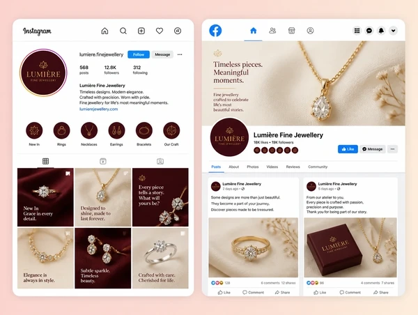 One shop update written twice, once as a feed post and once as a short video