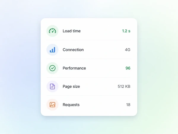 A mobile page speed report showing the rebuilt site opening in about one second