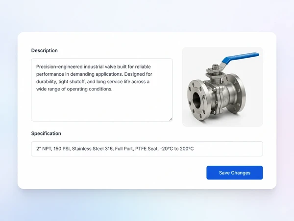 A content editor with a product price being changed and saved without a licence prompt