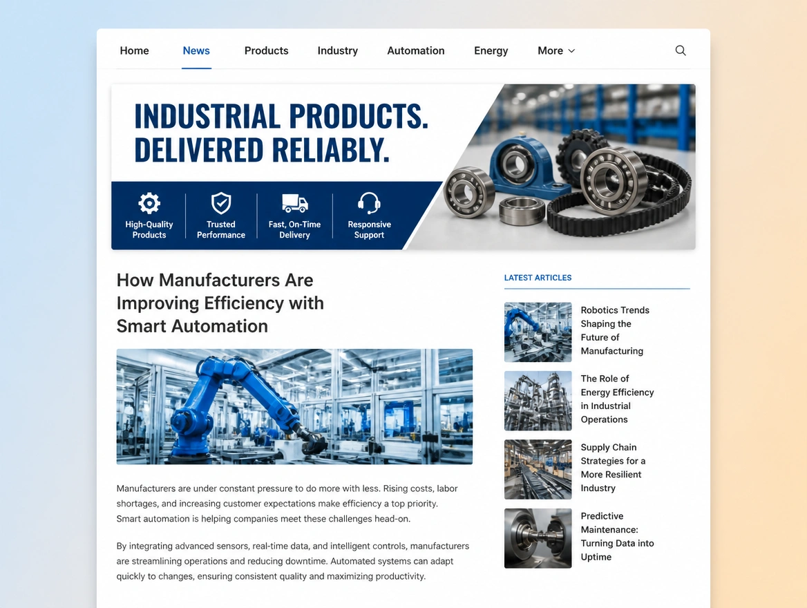 Website mockup showing remarketing
