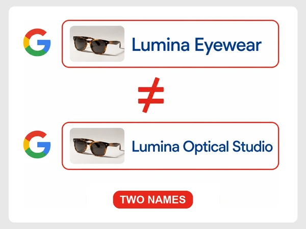 Google shows the same eyewear store as Lumina Eyewear and Lumina Optical Studio.