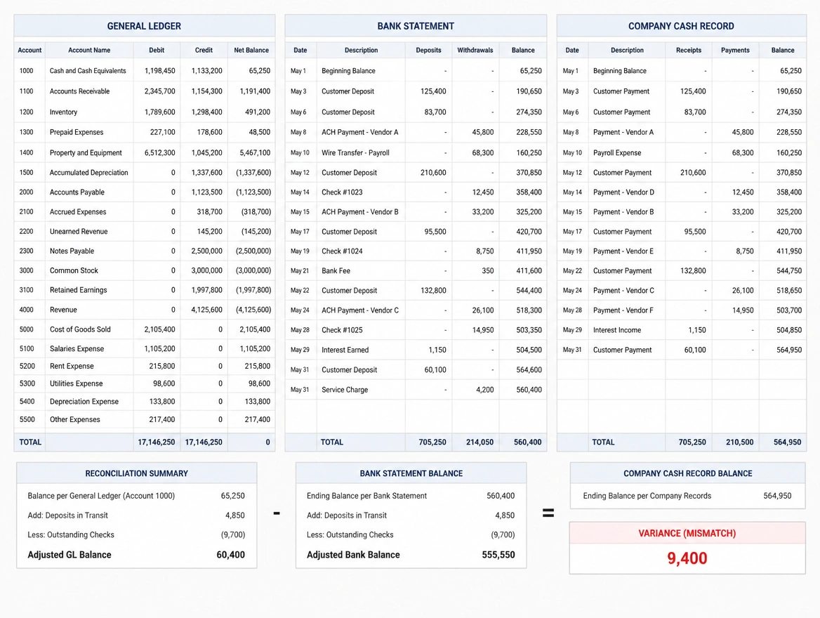 Month end totals being rebuilt by hand from three separate spreadsheets