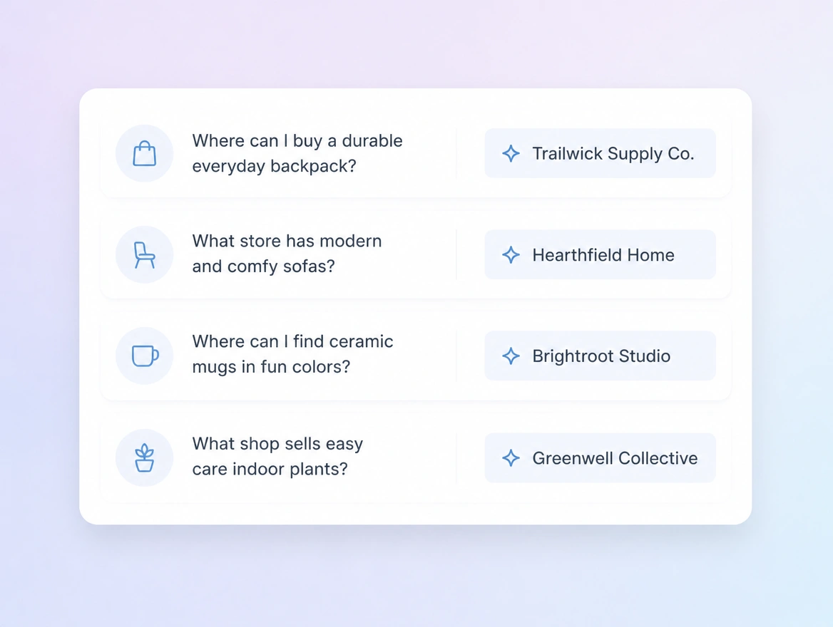 Website mockup showing ai visibility audit